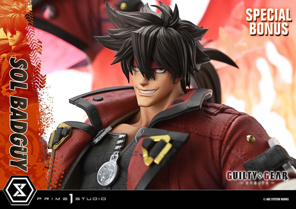 Guilty Gear Strive Estatua Ultimate Premium Masterline Series 1/4 Sol Badguy Bonus Version 82 cm