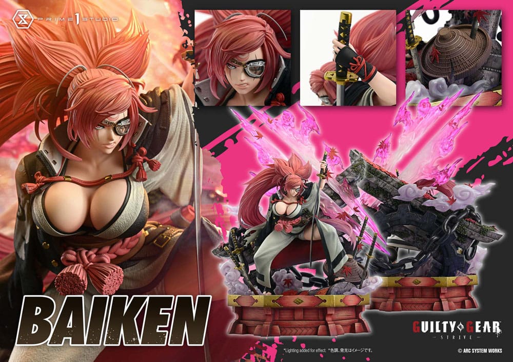 Guilty Gear Strive Estatua Ultimate Premium Masterline Series 1/4 Baiken Bonus Version 80 cm