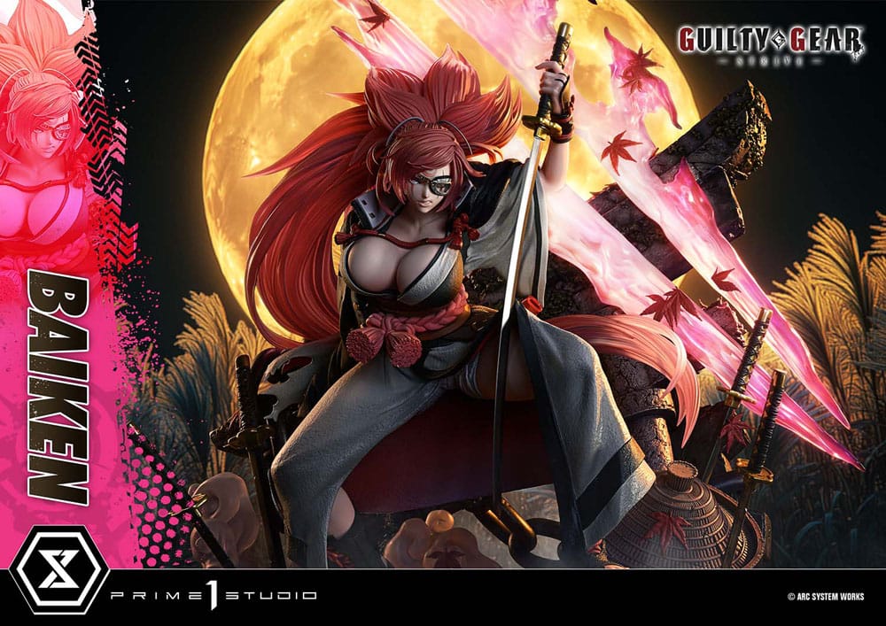 Guilty Gear Strive Estatua Ultimate Premium Masterline Series 1/4 Baiken Bonus Version 80 cm