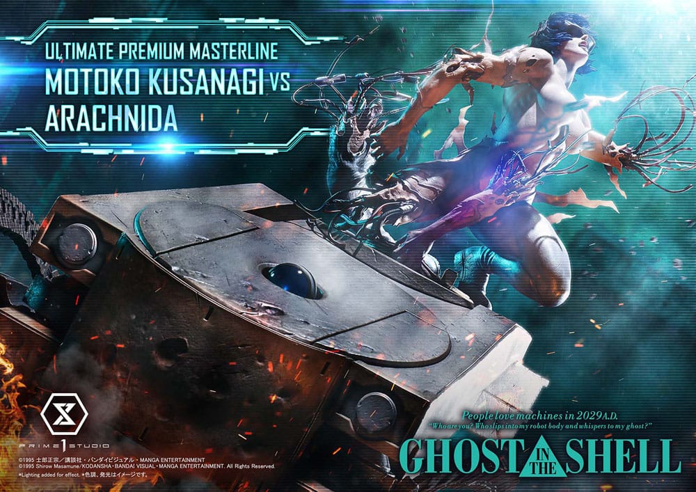 Ghost in the Shell Estatua Ultimate Premium Masterline Series 1/4 Motoko Kusanagi vs Arachnida 68 cm