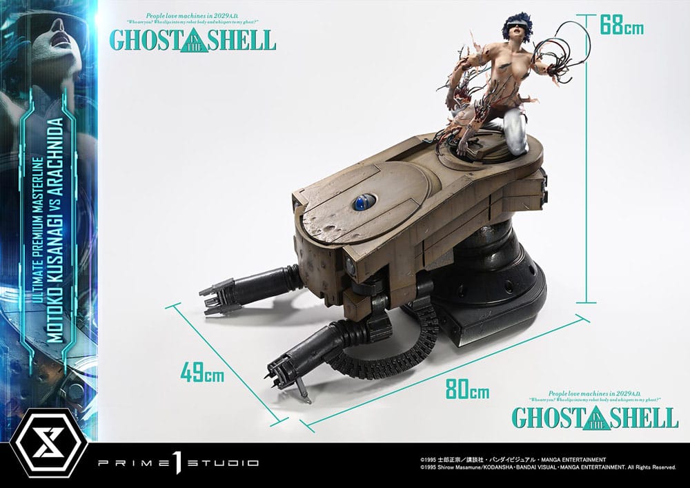 Ghost in the Shell Estatua Ultimate Premium Masterline Series 1/4 Motoko Kusanagi vs Arachnida 68 cm