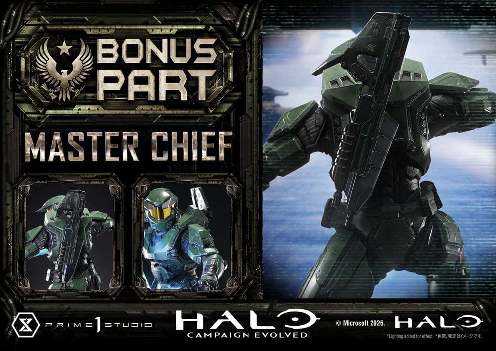 Halo Ultimate Premium Masterline Series Estatua 1/4 Campaign Evolved Master Chief Bonus Version 78 cm