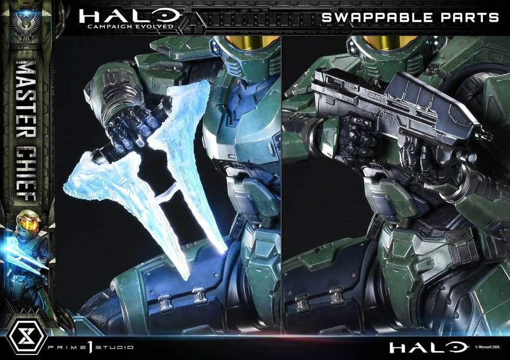 Halo Ultimate Premium Masterline Series Estatua 1/4 Campaign Evolved Master Chief Bonus Version 78 cm
