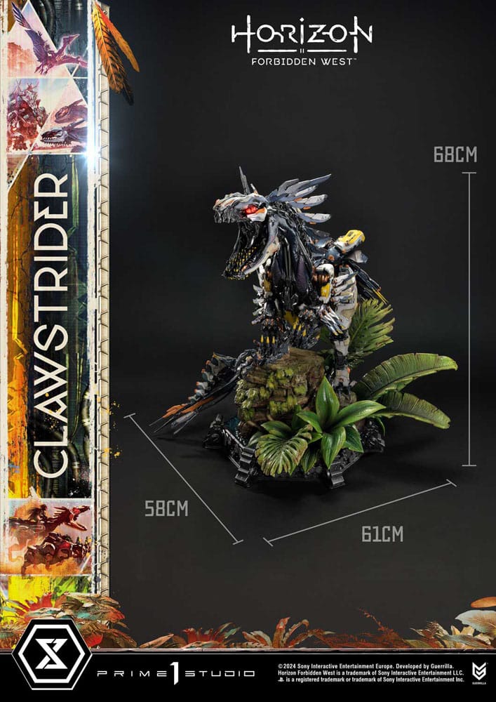 Horizon Forbidden West Estatua Ultimate Premium Masterline Series 1/4 Clawstrider 68 cm