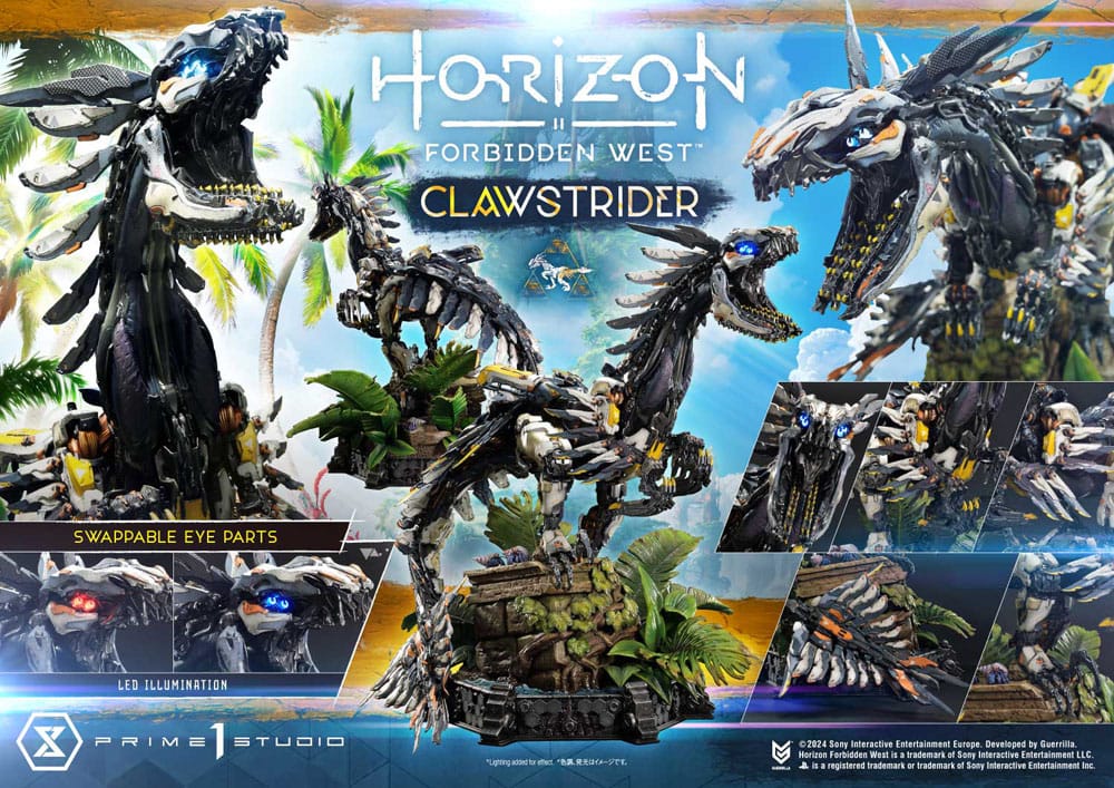 Horizon Forbidden West Estatua Ultimate Premium Masterline Series 1/4 Clawstrider Bonus Version 68 cm