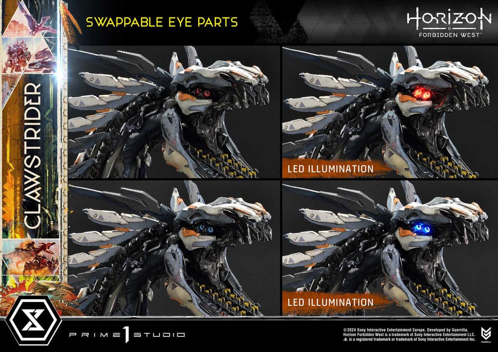 Horizon Forbidden West Estatua Ultimate Premium Masterline Series 1/4 Clawstrider Bonus Version 68 cm