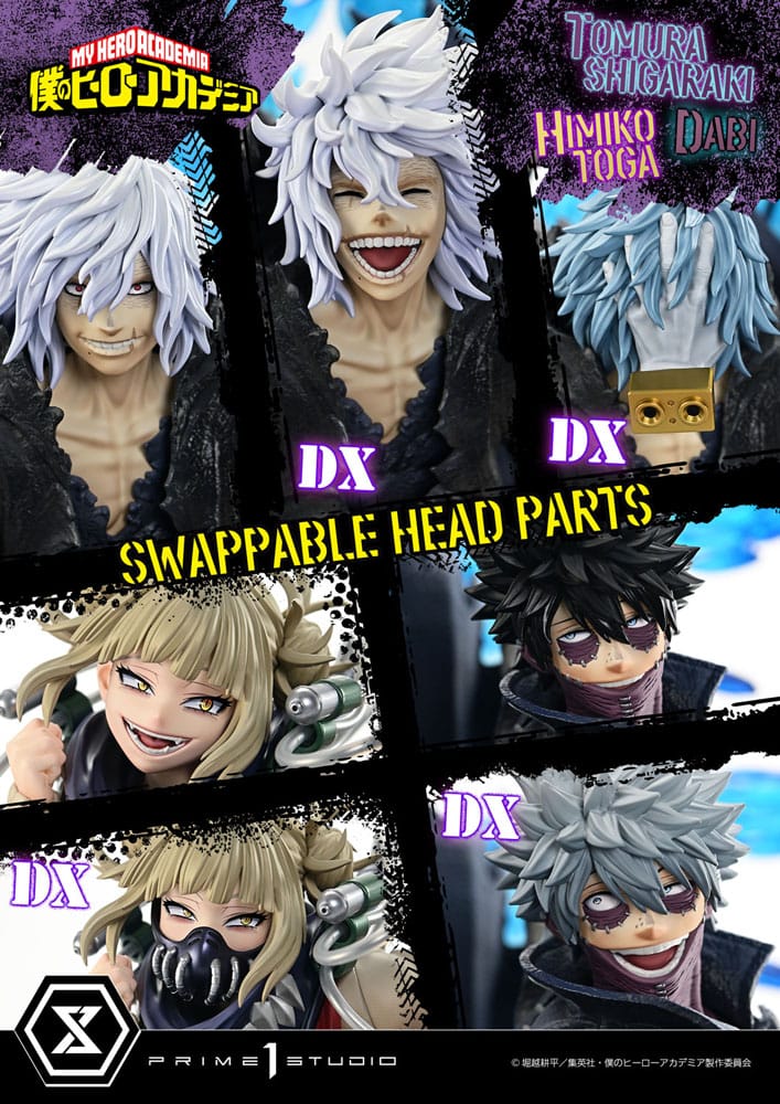 My Hero Academia Estatua Ultimate Premium Masterline Tomura Tomura Shigaraki, Dabi & Himiko Toga Deluxe Version 69 cm