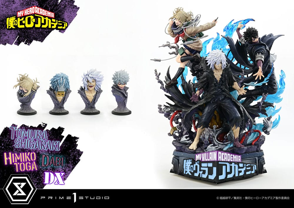 My Hero Academia Estatua Ultimate Premium Masterline Tomura Tomura Shigaraki, Dabi & Himiko Toga Deluxe Version 69 cm