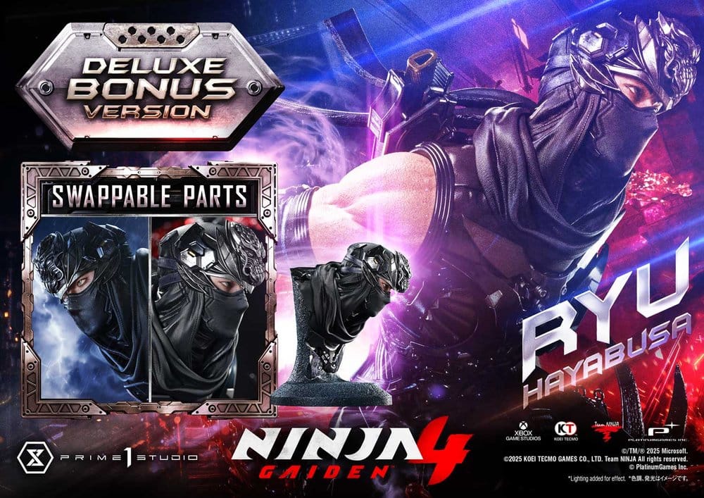Ninja Gaiden 4 Ultimate Premium Masterline Series Estatua 1/4 Ryu Hayabusa Deluxe Bonus Version 70 cm