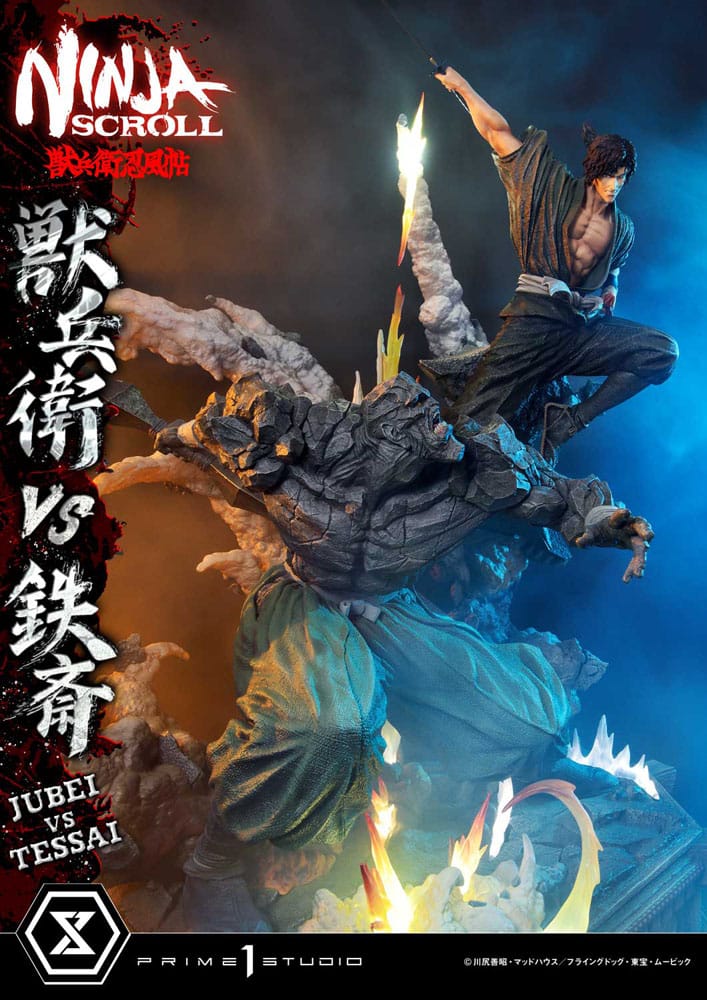 Ninja Scroll Estatua Ultimate Premium Masterline Series 1/4 Jubei Versus Tessai Deluxe Version 101 cm