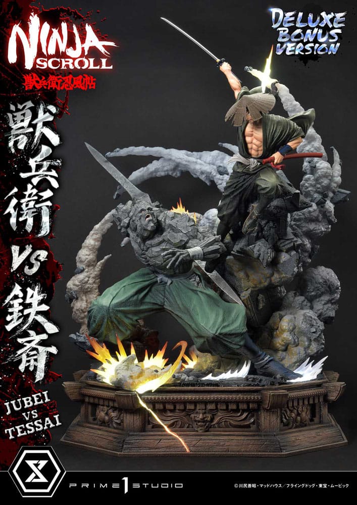 Ninja Scroll Estatua Ultimate Premium Masterline Series 1/4 Jubei Versus Tessai Deluxe Bonus Version 101 cm