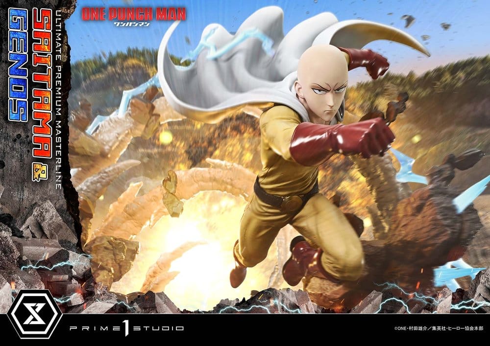 One-Punch Man Estatua Ultimate Premium Masterline Series 1/4 Saitama & Genos  73 cm