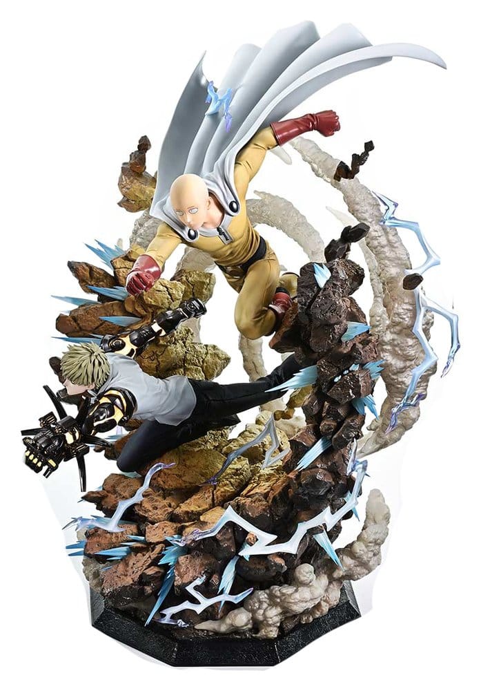 One-Punch Man Estatua Ultimate Premium Masterline Series 1/4 Saitama & Genos DX Bonus Version 73 cm