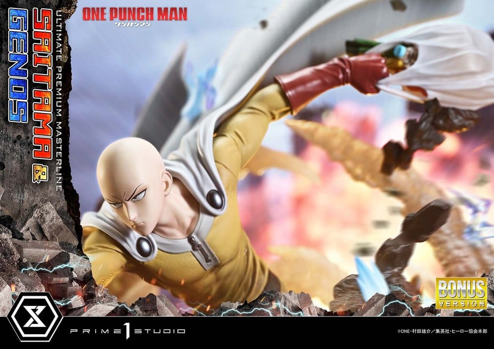 One-Punch Man Estatua Ultimate Premium Masterline Series 1/4 Saitama & Genos DX Bonus Version 73 cm