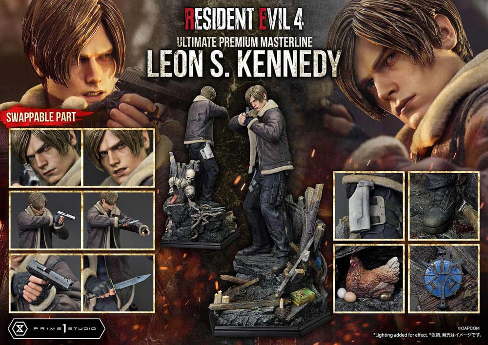 Resident Evil 4 Estatua Ultimate Premium Masterline Series 1/4 Leon S. Kennedy 64 cm