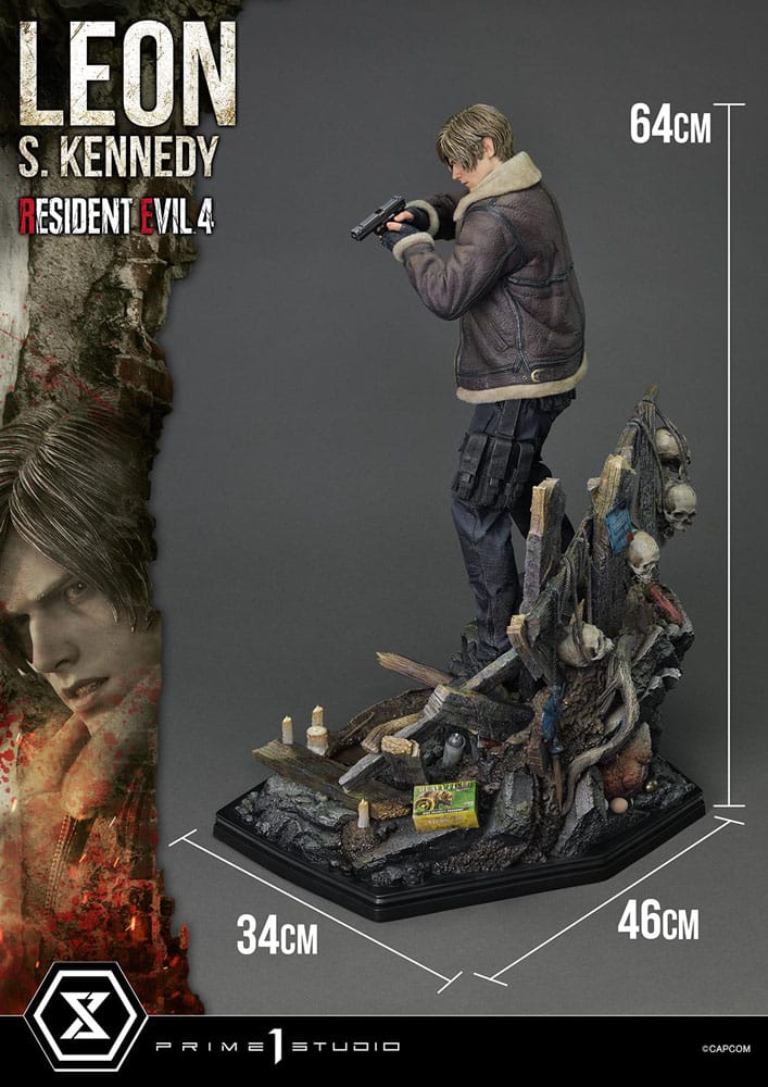 Resident Evil 4 Estatua Ultimate Premium Masterline Series 1/4 Leon S. Kennedy 64 cm