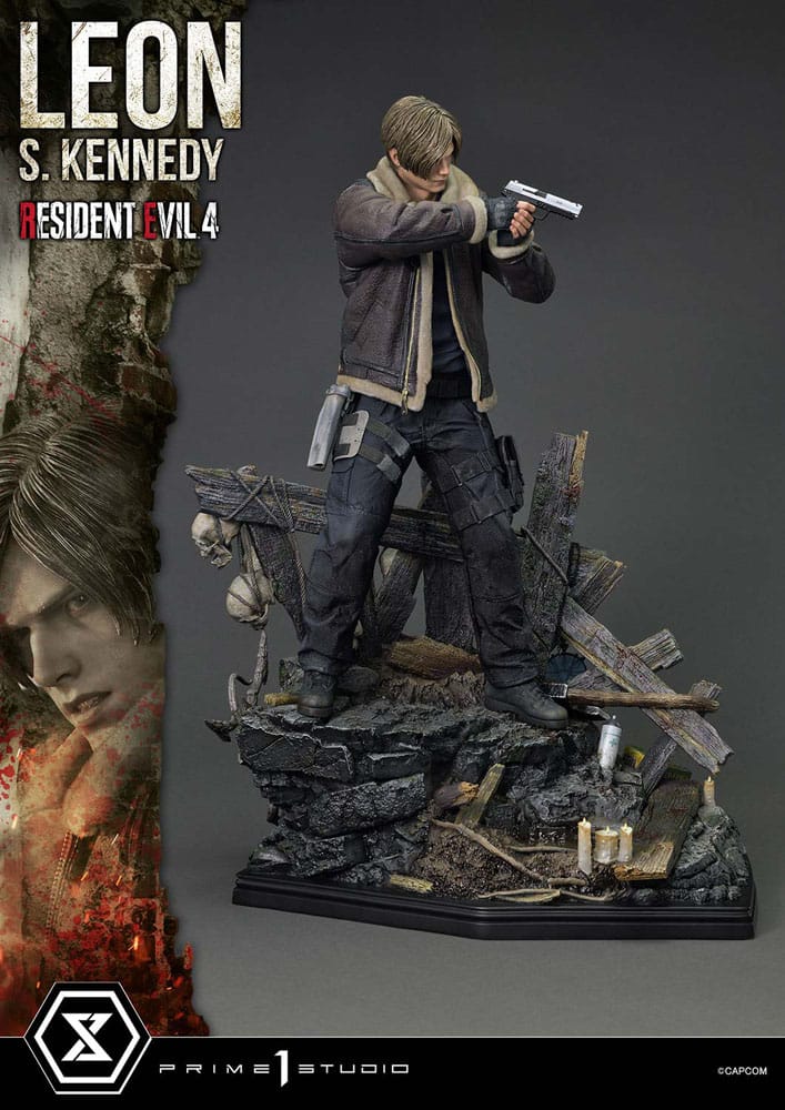 Resident Evil 4 Estatua Ultimate Premium Masterline Series 1/4 Leon S. Kennedy 64 cm