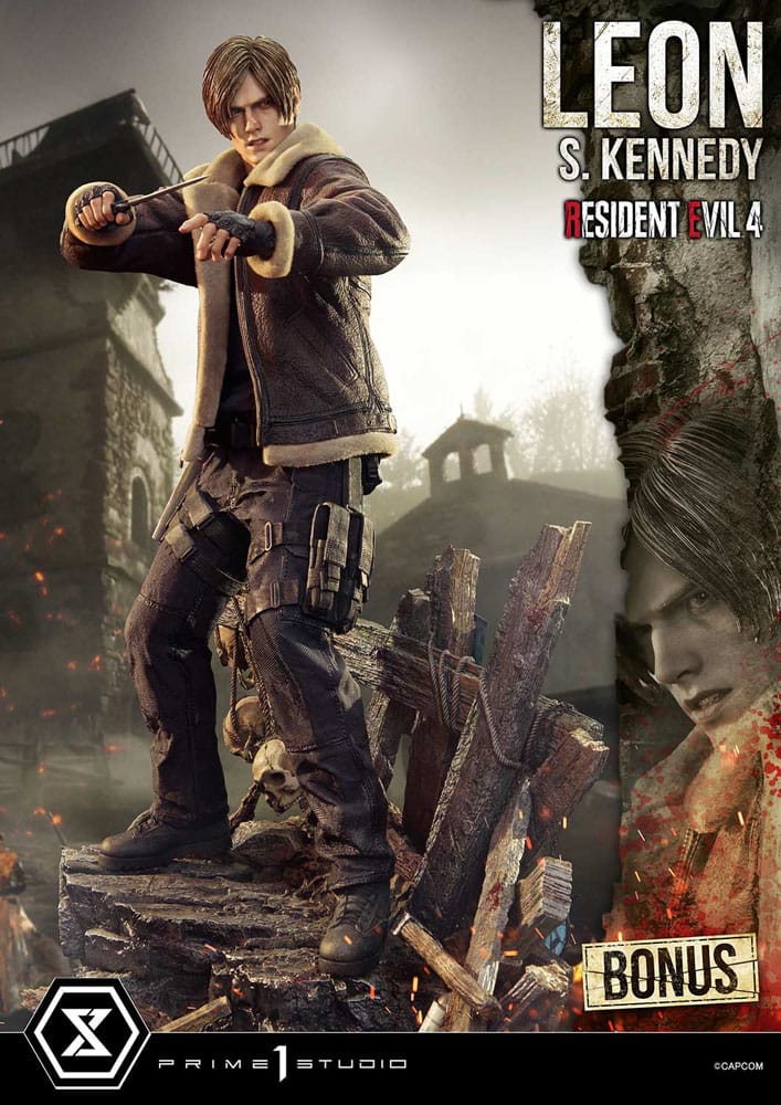Resident Evil 4 Estatua Ultimate Premium Masterline Series 1/4 Leon S. Kennedy Bonus Ver. 64 cm