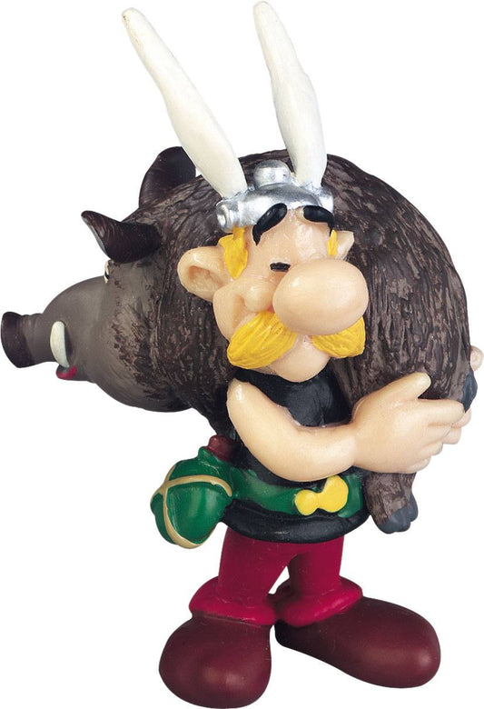 Astérix el Galo Minifigura Asterix con jabali 6 cm