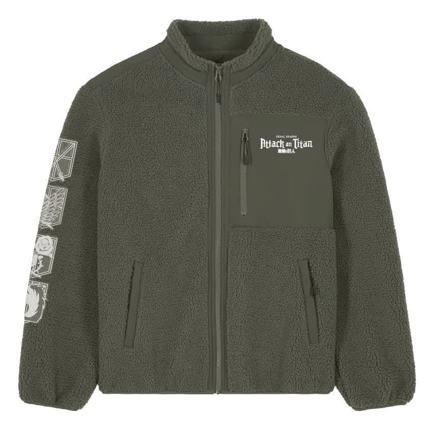 Ataque a los Titanes Chaqueta Sherpa Logo Talla XXL