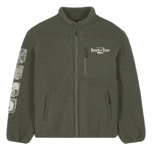 Ataque a los Titanes Chaqueta Sherpa Logo Talla XXL