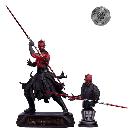 Star Wars Estatua Epic Series 1/3 Darth Maul Platinum Exclusive 86 cm