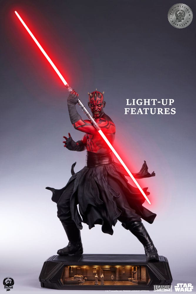 Star Wars Estatua Epic Series 1/3 Darth Maul Platinum Exclusive 86 cm