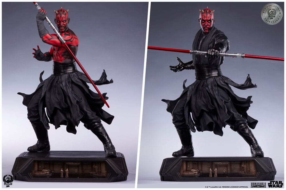 Star Wars Estatua Epic Series 1/3 Darth Maul Platinum Exclusive 86 cm
