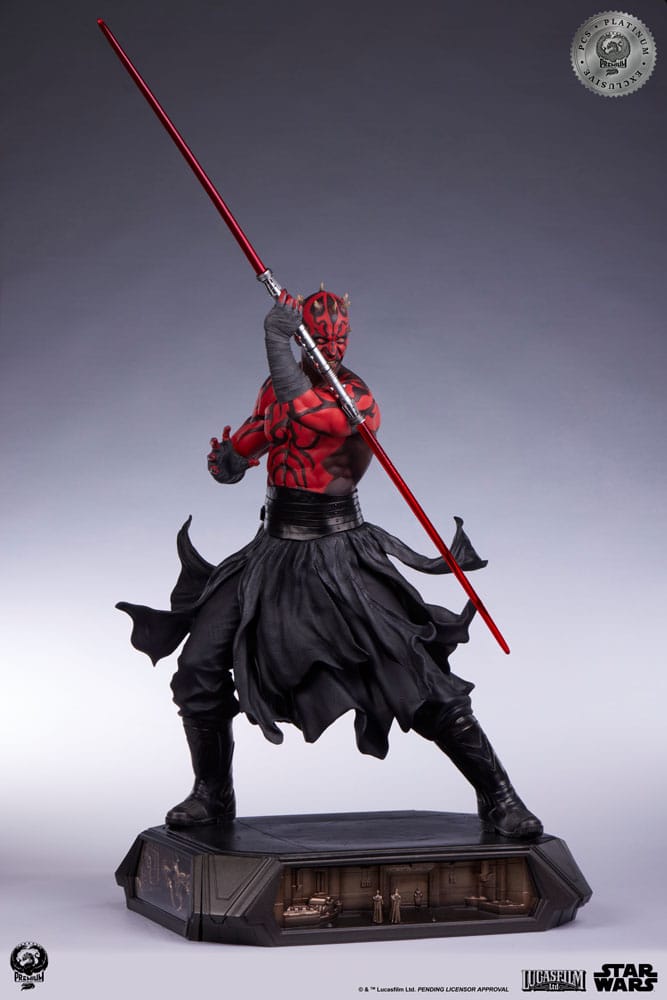 Star Wars Estatua Epic Series 1/3 Darth Maul Platinum Exclusive 86 cm