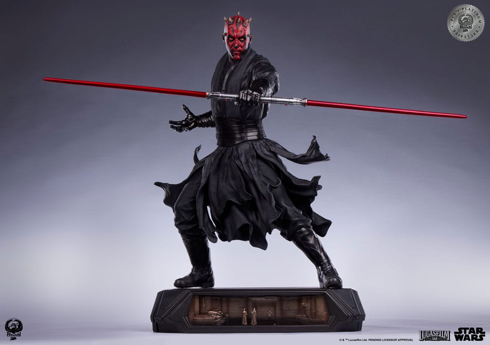 Star Wars Estatua Epic Series 1/3 Darth Maul Platinum Exclusive 86 cm