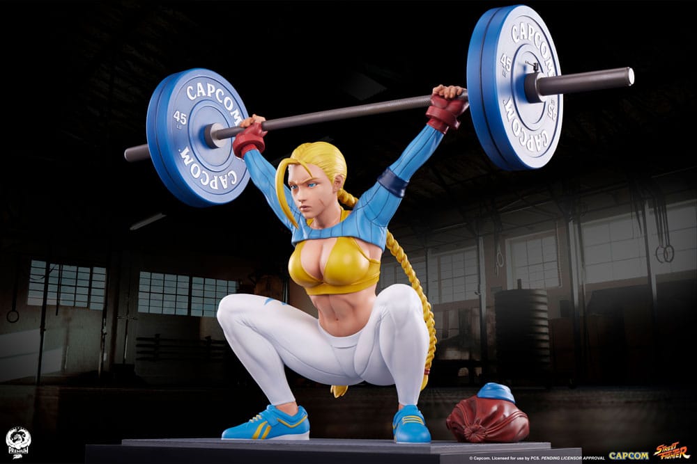 Street Fighter Estatua Premier Series 1/4 Cammy: Powerlifting Alpha 41 cm - Z POP Toys