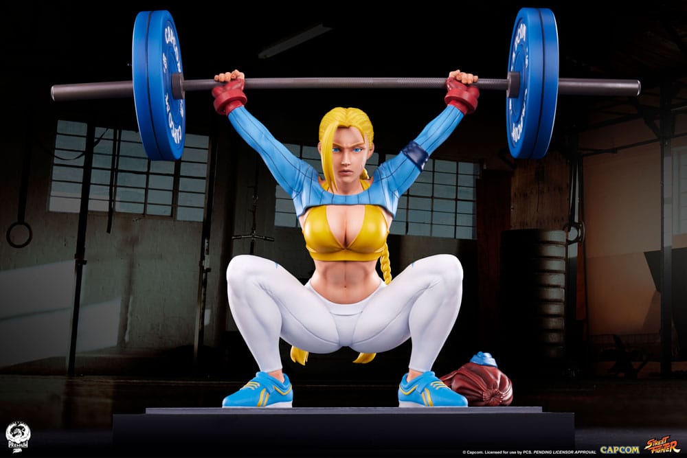 Street Fighter Estatua Premier Series 1/4 Cammy: Powerlifting Alpha 41 cm - Z POP Toys