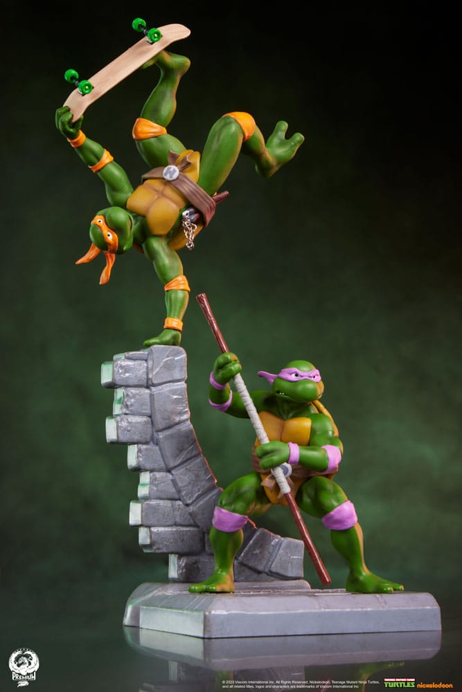 Tortugas Ninja Pack de 4 Estatua PVC Sabretooth (Classic Edition) 20 cm