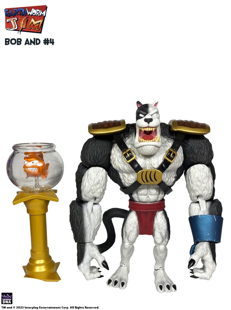 Earthworm Jim Figura Wave 1: Bob the Killer Goldfish & #4 15 cm - Z POP Toys