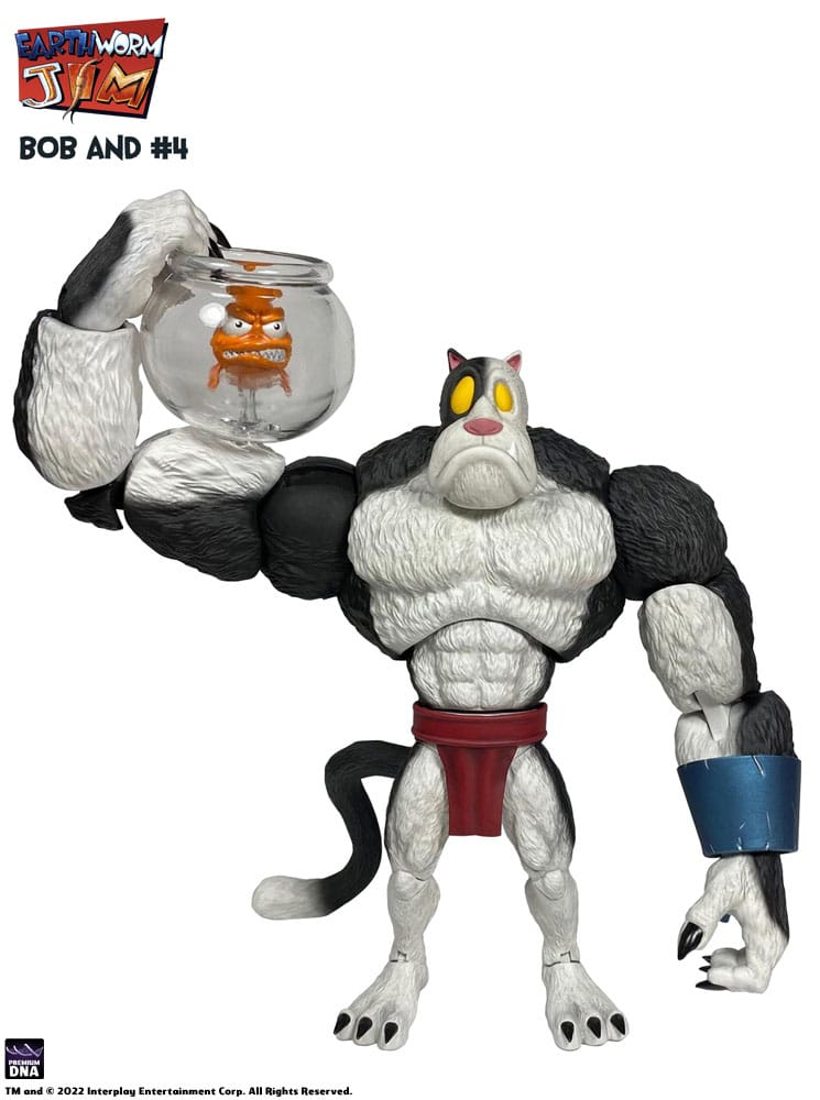 Earthworm Jim Figura Wave 1: Bob the Killer Goldfish & #4 15 cm - Z POP Toys