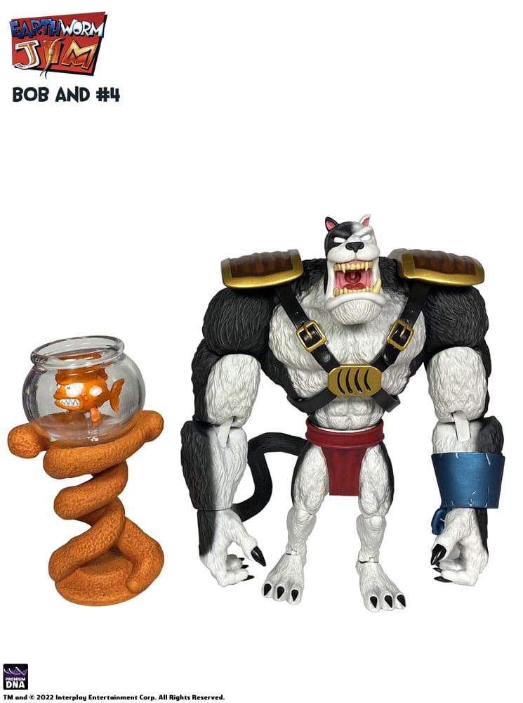 Earthworm Jim Figura Wave 1: Bob the Killer Goldfish & #4 15 cm - Z POP Toys