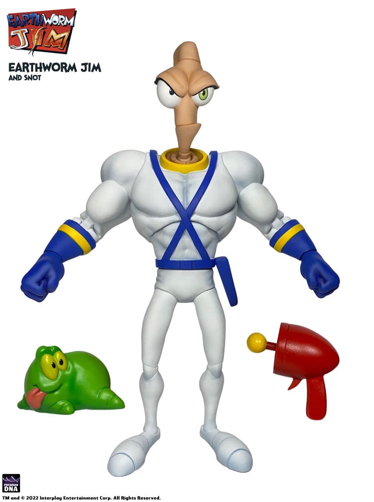 Earthworm Jim Figura Wave 1: Earthworm Jim & Snot 15 cm - Z POP Toys