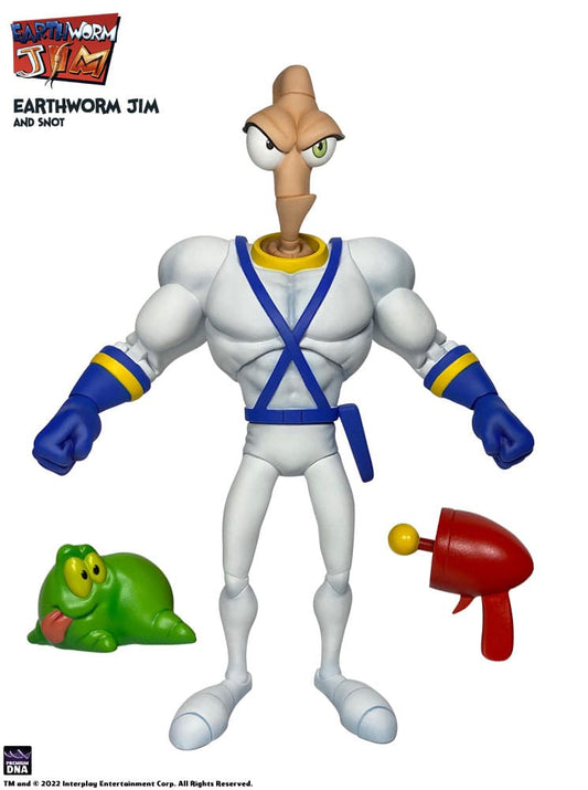 Earthworm Jim Figura Wave 1: Earthworm Jim & Snot 15 cm - Z POP Toys