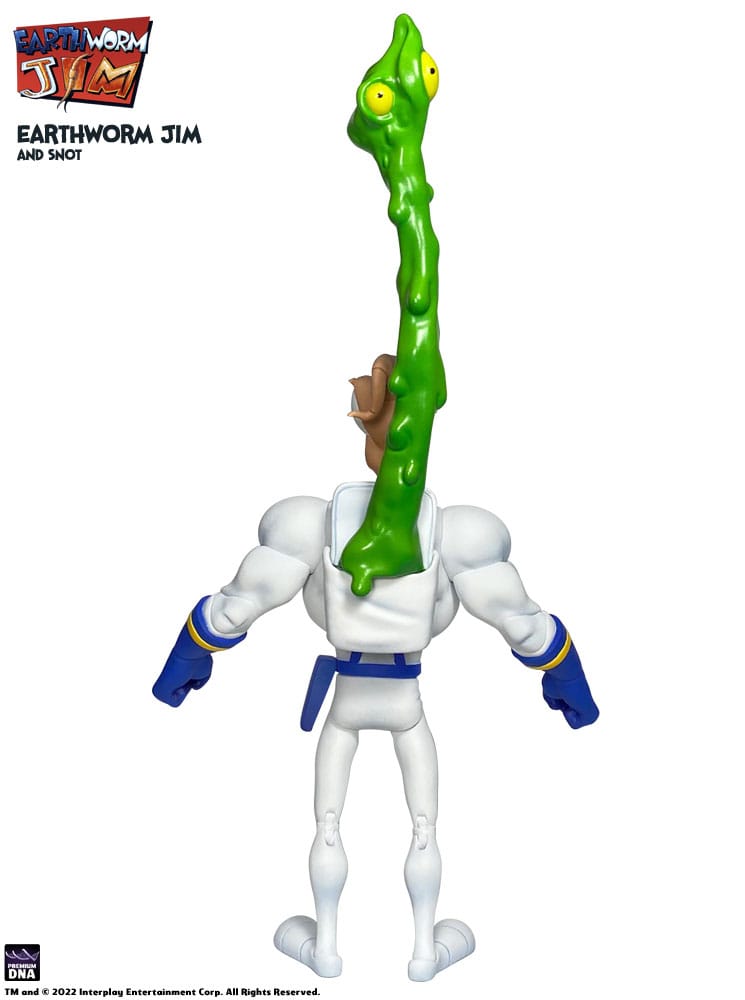 Earthworm Jim Figura Wave 1: Earthworm Jim & Snot 15 cm - Z POP Toys