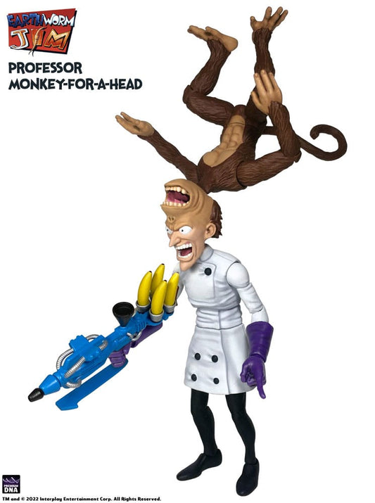Earthworm Jim Figura Wave 1: Professor Monkey-For-A-Head 28 cm - Z POP Toys
