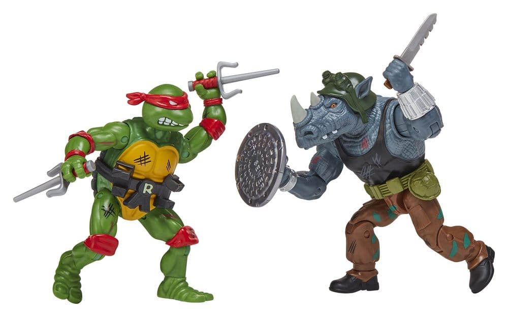 Las Tortugas Ninja: Remastered Figuras Raphael vs. Rocksteady
