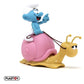Los Pitufos: Hucha Smurf on a Snail's Back 19 cm