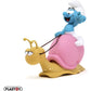 Los Pitufos: Hucha Smurf on a Snail's Back 19 cm