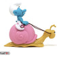 Los Pitufos: Hucha Smurf on a Snail's Back 19 cm