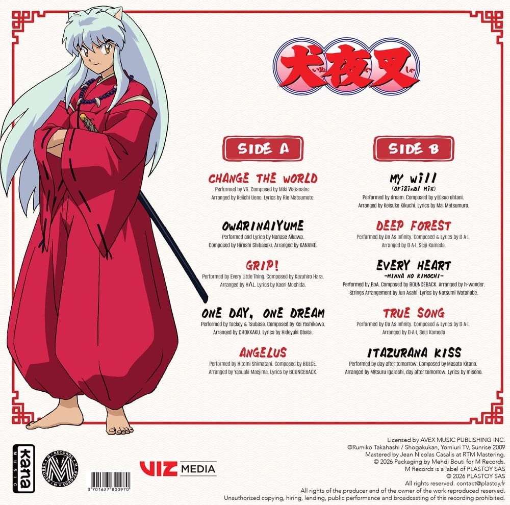 Inuyasha Music Collection Vinilo