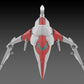 Dariusburst CS Core Figura Plastic Kit 1/144 Legend Silver Hawk 3F-1B Space Fighter 14 cm - Z POP Toys