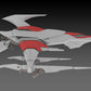 Dariusburst CS Core Figura Plastic Kit 1/144 Legend Silver Hawk 3F-1B Space Fighter 14 cm - Z POP Toys