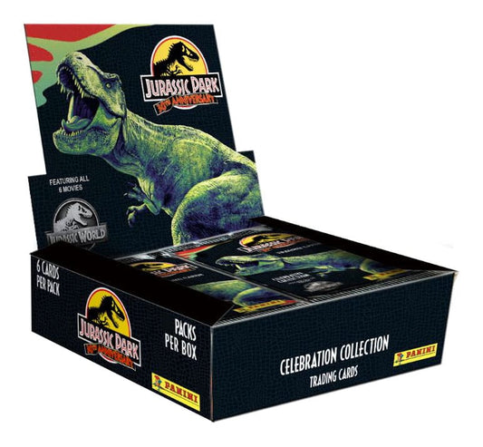 Jurassic Park Cartas Coleccionables 30th Anniversary Celebration Collection Flow Packs Expositor (24)