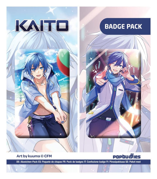 Vocaloid Pack de 2 Chapas Kaito (Art by kuuma)
