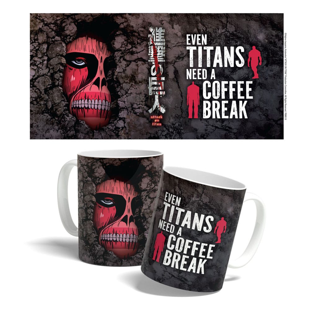 Attack on Titan Taza Titan Coffee Break Time 325 ml